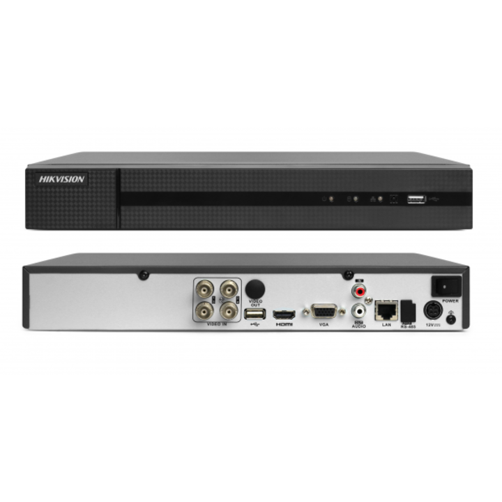 DVR 4 canale Turbo HD Hikvision HiWatch HWD-7104MH-G2(260) H.265 Pro+, 5MP, stocare in Cloud