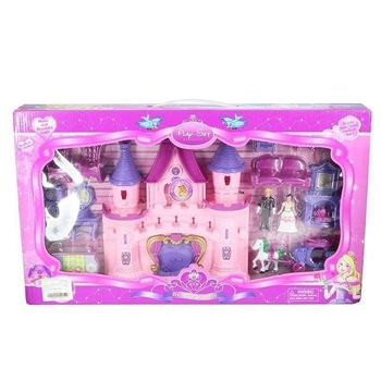 Castel de jucarie pentru fetite cu mobilier, RayaLand Castel de jucarie pentru fetite cu mobilier, RayaLand