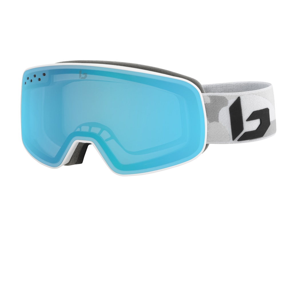 Ochelari schi Bolle NEVADA MATTE WHITE CAMO PHOTOCHROMIC VERMILLON BLUE