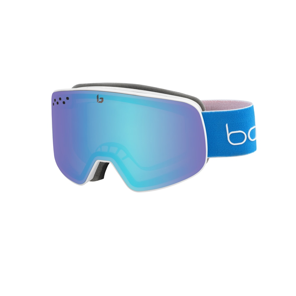 Ochelari schi Bolle NEVADA MATTE WHITE & BLUE RACE AURORA