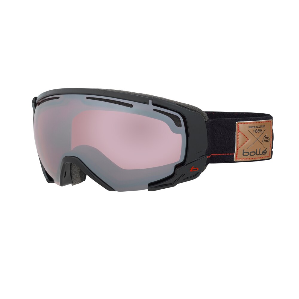 Ochelari schi Bolle SUPREME OTG SHINY BLACK & RED VERMILLON GUN