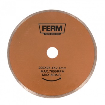Disc diamantat, 200x25.4 mm, 7600rpm, rezerva pentru TCM1011, Ferm Disc diamantat, 200x25.4 mm, 7600rpm, rezerva pentru TCM1011, Ferm