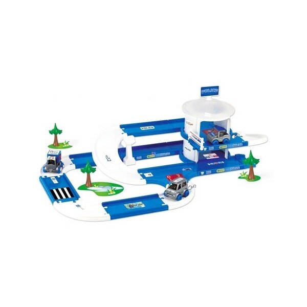 Set de joaca Wader - Garaj pentru politie Kid Cars 3D, 3.8 m