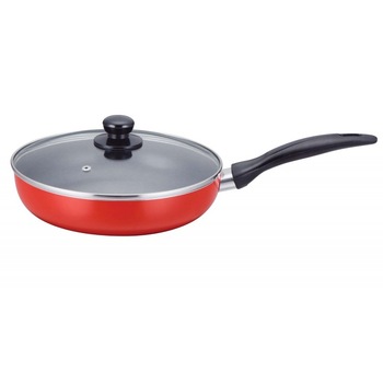 Tigaie din aluminiu cu interior teflonat , Ø22 cm, Grunberg, rosu Tigaie din aluminiu cu interior teflonat , Ø22 cm, Grunberg, rosu