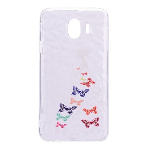 Husa Samsung Galaxy J4 model Butterfly Dress, Antisoc, TPU, Viceversa