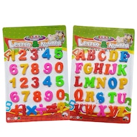 Set litere si cifre magnetice, 52 piese, L17-3.4