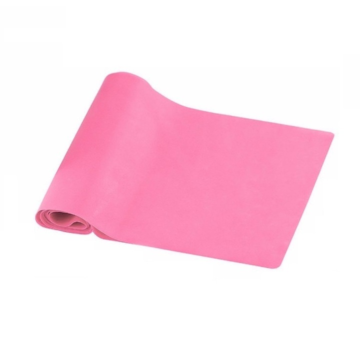 Banda elastica Thera-Band, lungime 1 m, grosime 0.35 mm, Roz