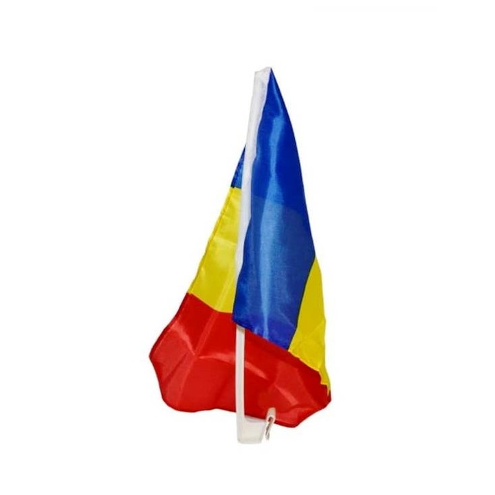 Автомобилен флаг, Румъния, Трикольор 28x43 см