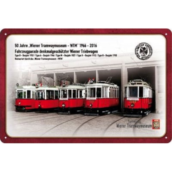 Strassenbahn Fahrzeugparade fémtábla, 62631
