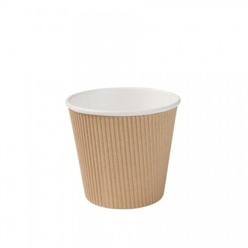 Boluri biodegradabile supa, ondulate, carton cu PLA, 500ml/20oz, set 25 buc Boluri biodegradabile supa, ondulate, carton cu PLA, 500ml/20oz, set 25 buc