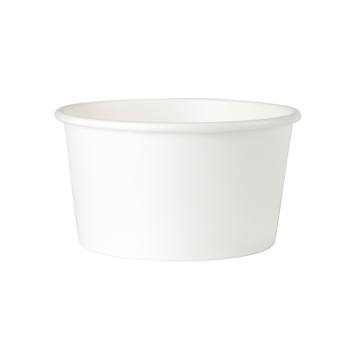 Boluri biodegradabile supa, carton cu PLA, 300ml/12oz, set 25 buc