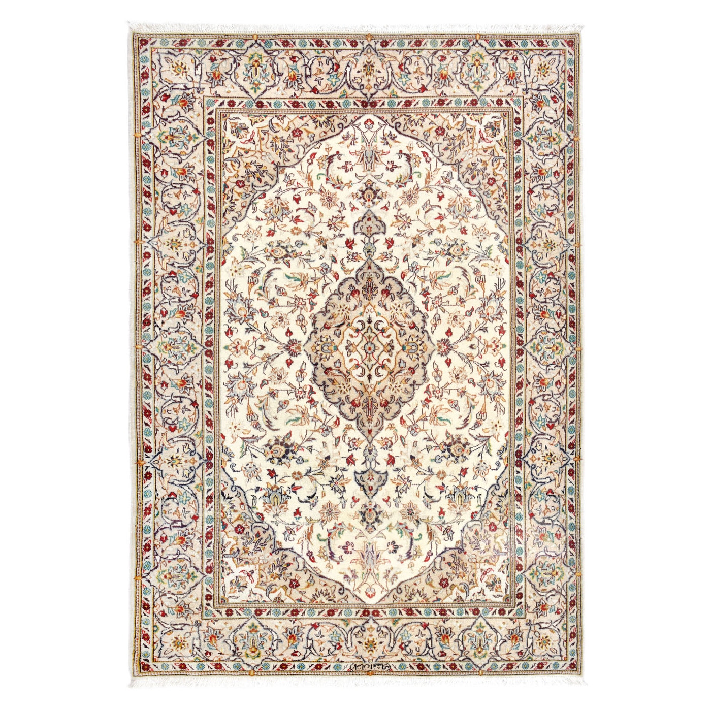 Covor Persan Kashan Manual,Lana ,Cod 3605 ,Size: 213X140