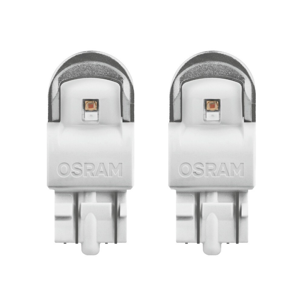 Set 2 becuri LED Osram LEDriving Premium 7915R-02B W3x16q rosu W21/5W