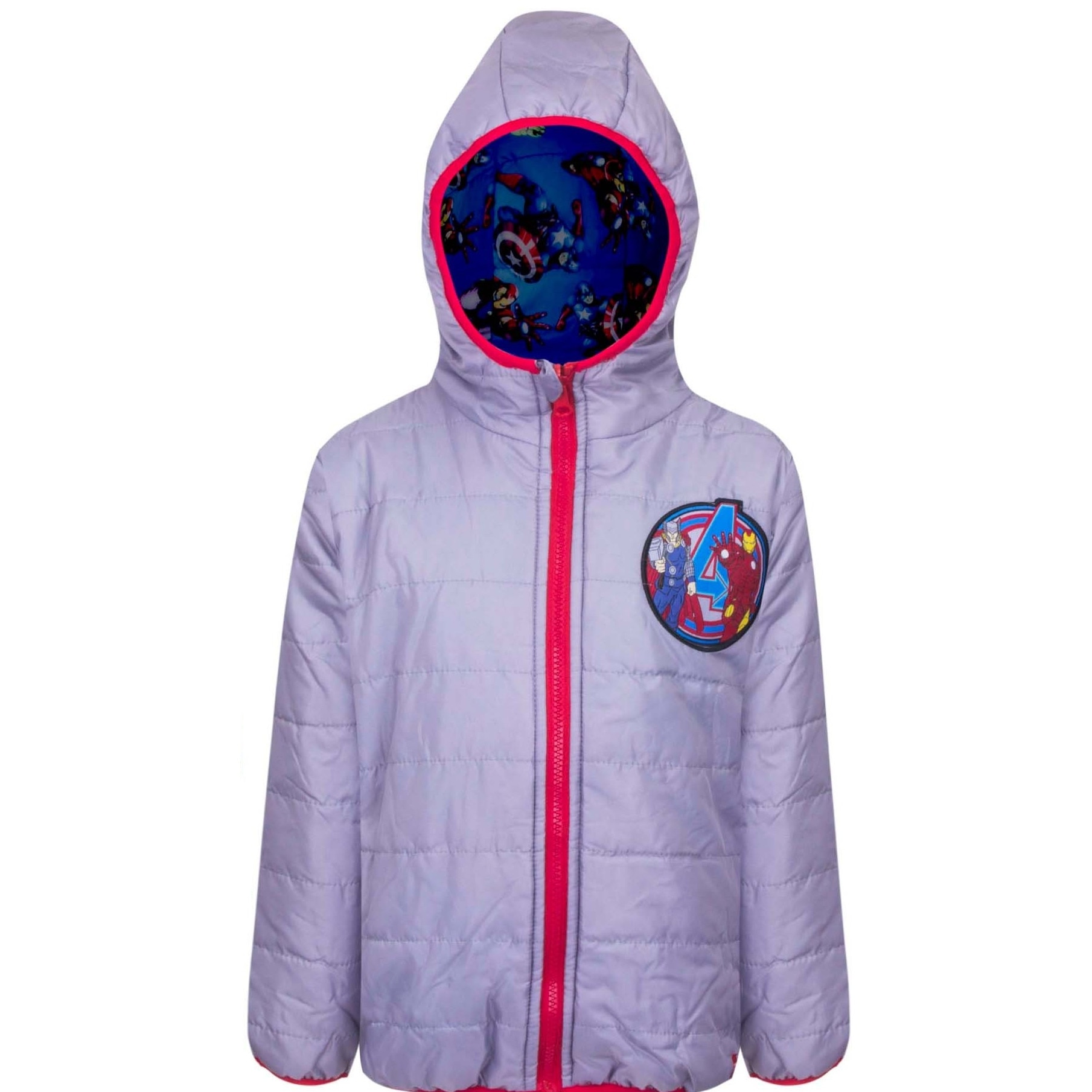 Geaca reversibila Avengers, Gri