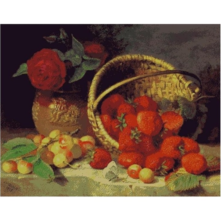 Set goblen, Natura cu fructe, diagrame A4