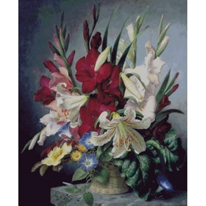 Set goblen, Gladiole si crini, diagrame A4