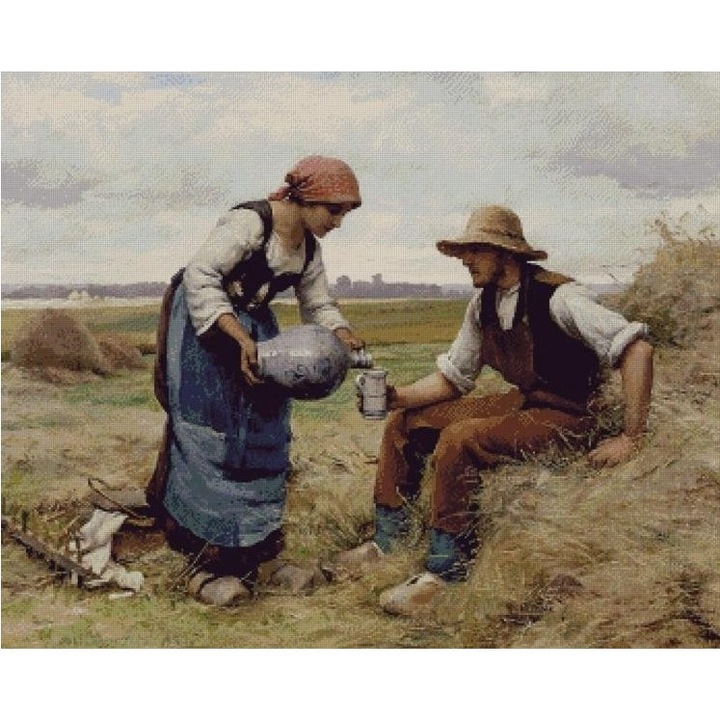 Set goblen, Femme versant a boire, diagrame A4