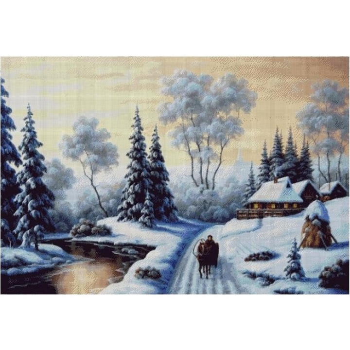 Set goblen, Feerie de iarna, diagrame A4