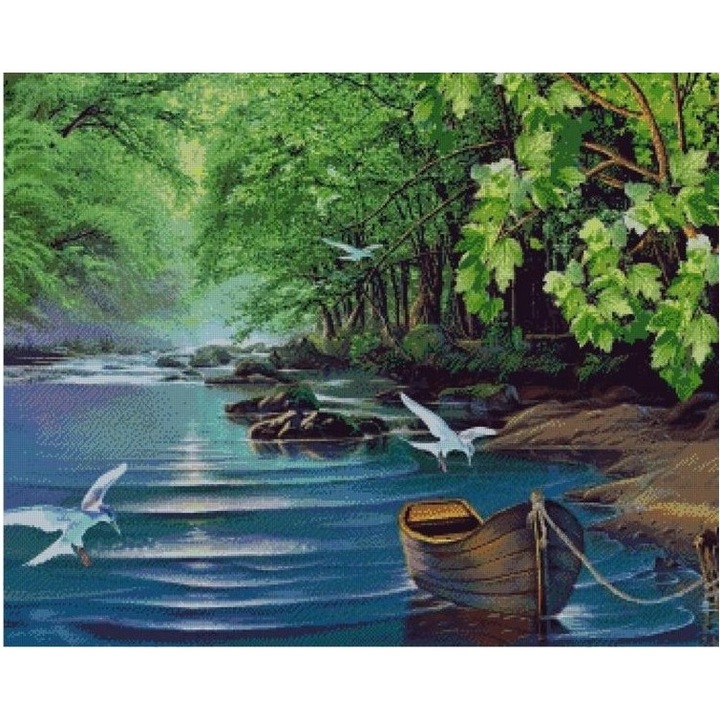 Set goblen, Laguna albastra, diagrame A4