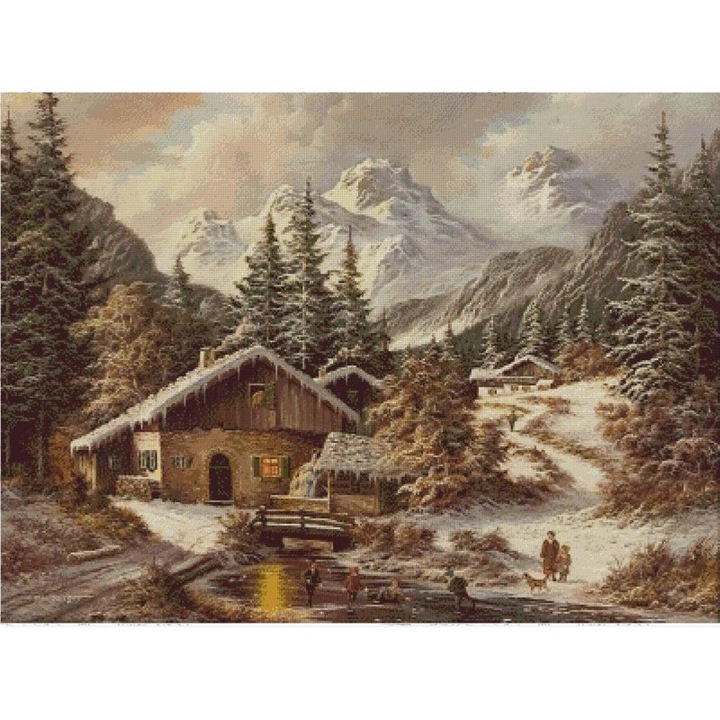 Set goblen, Iarna la Munte II, diagrame A4