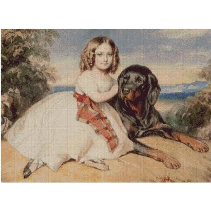 Set goblen, Portrait of Virginie Saint, diagrame A4