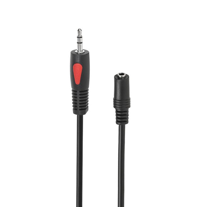 Cablu Stereo Jack 3.5 mm tata la Jack 3.5 mm mama, Eco-Line, Lungime 15 metri