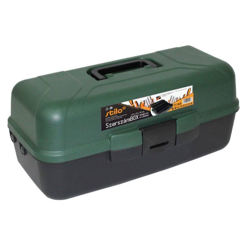 Cutie pentru scule cu sertar pliabil, STILO, 410x202x179mm