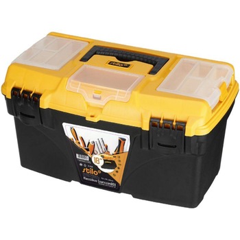 Cutie pentru scule cu tava interioara si sertare detasabile, STILO, 432x250x238mm Cutie pentru scule cu tava interioara si sertare detasabile, STILO, 432x250x238mm