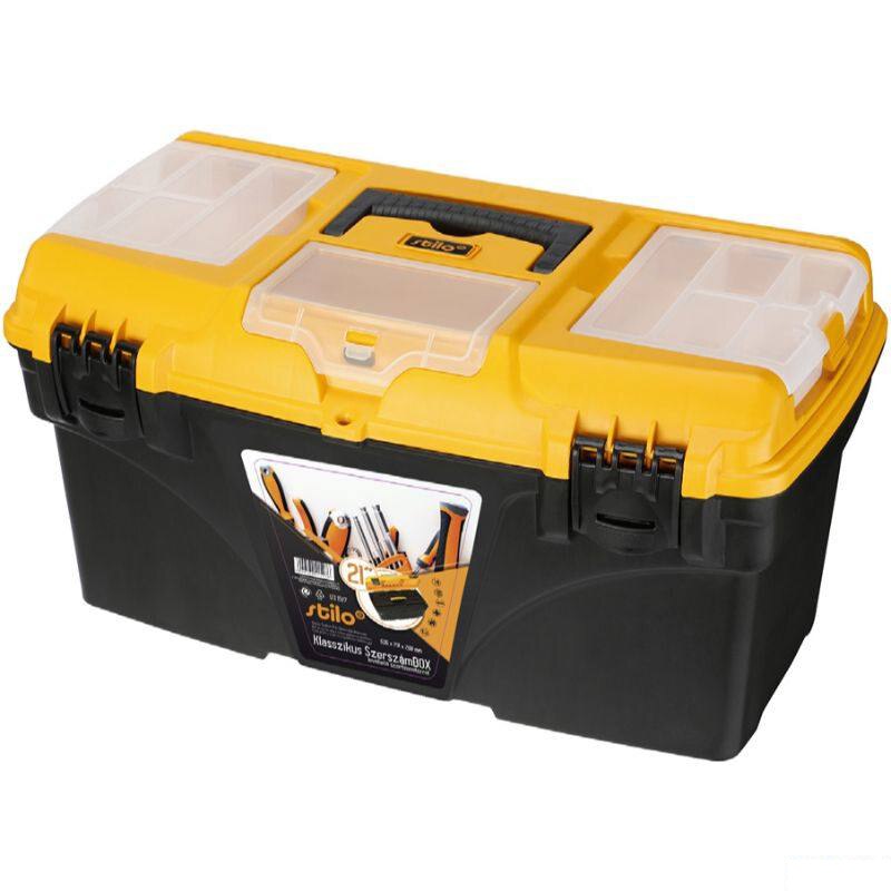 Cutie pentru scule cu tava interioara si sertare detasabile, STILO, 535x291x280mm