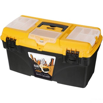 Cutie pentru scule cu tava interioara si sertare detasabile, STILO, 535x291x280mm Cutie pentru scule cu tava interioara si sertare detasabile, STILO, 535x291x280mm