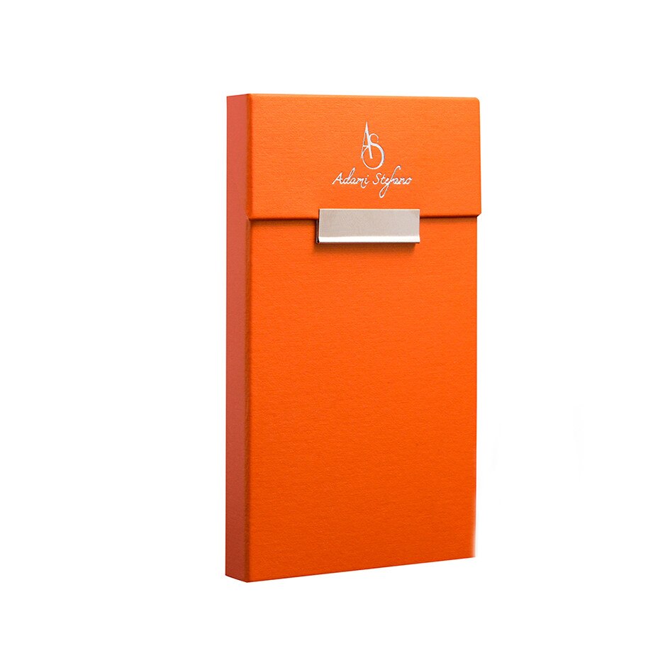 Husa ADAMI STEFANO pentru Pachete de Tigari Slim Size Portocaliu
