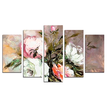 Set Tablouri Multicanvas 5 Piese, Trandafiri de arta, 108х60 cm Set Tablouri Multicanvas 5 Piese, Trandafiri de arta, 108х60 cm