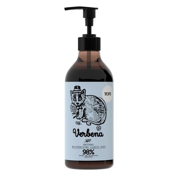 Sapun lichid natural hidratant pentru maini cu Verbina, Yope, 500 ml Sapun lichid natural hidratant pentru maini cu Verbina, Yope, 500 ml