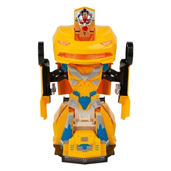 Robot multifunctional 2 in 1 care se transforma in masina galbena cu lumini si sunet, din plastic, pentru copii , ATS + 3 ani Robot multifunctional 2 in 1 care se transforma in masina galbena cu lumini si sunet, din plastic, pentru copii , ATS + 3 ani