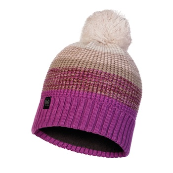 Caciula tricotata cu polar buff alyona mauve Caciula tricotata cu polar buff alyona mauve