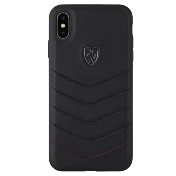 Husa iPhone XS MAX Ferrari Heritage Quilted Neagra