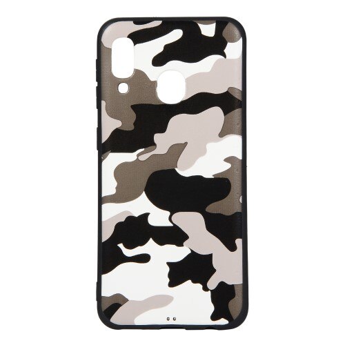 Husa Samsung Galaxy A20e model Camouflage White,TPU, Antisoc, Viceversa