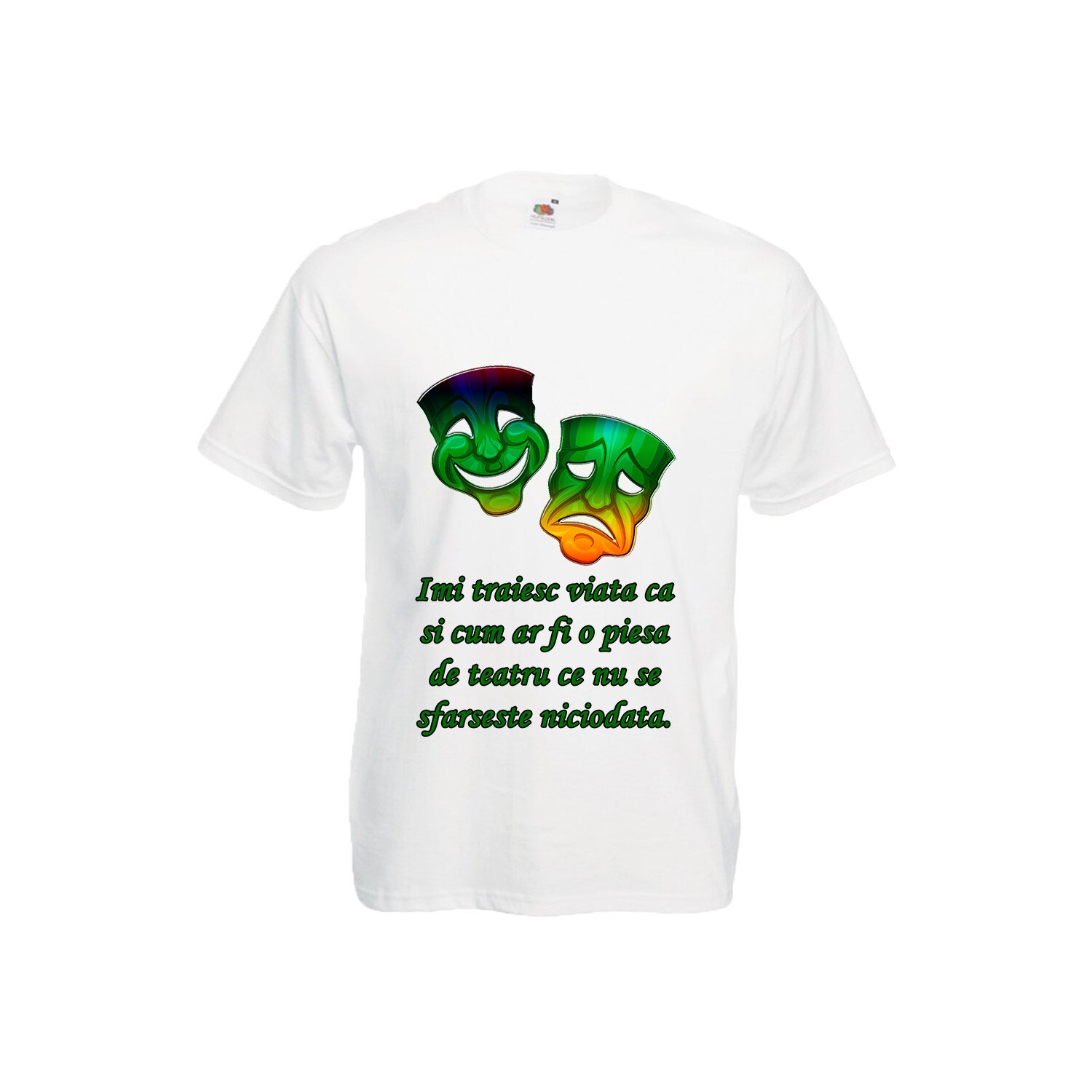 Tricou barbatesc personalizat Fruit of the loom, alb, 