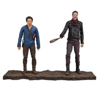 Set 2 Figurine, The Walking Dead, Negan & Glenn, Collectors Edition, 13 cm Set 2 Figurine, The Walking Dead, Negan & Glenn, Collectors Edition, 13 cm