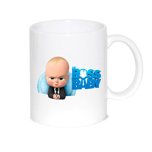 Cana alba personalizata Baby Boss