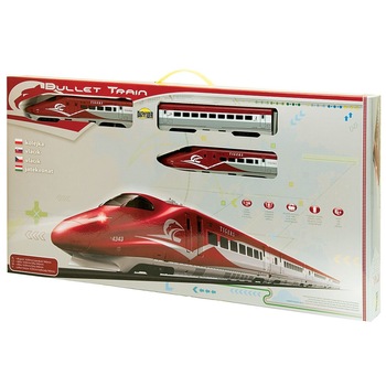 Jucarie set trenulet electric modern Bullet Train Tigers 1390/930 mm Jucarie set trenulet electric modern Bullet Train Tigers 1390/930 mm