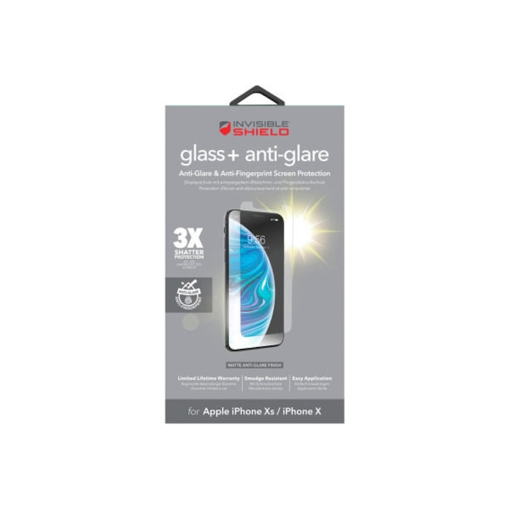 Folie de protectie ZAGG InvisibleShield, sticla, pentru Apple Iphone XS