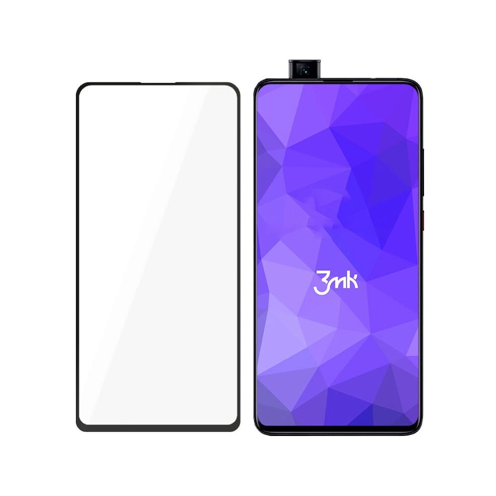 Folie Sticla 3MK HardGlass Max Lite pentru Xiaomi Mi 9T, 3D, Full Cover, Negru