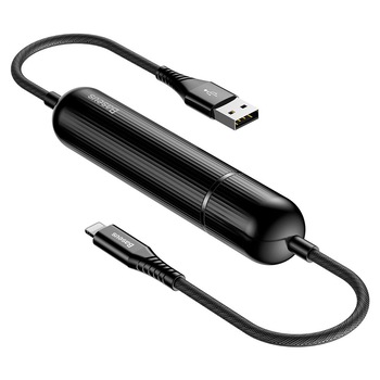 Baterie Externa + Cablu USB / Lightning 2.4A Baseus Energy 2in1 Negru (CALXU-01) Baterie Externa + Cablu USB / Lightning 2.4A Baseus Energy 2in1 Negru (CALXU-01)
