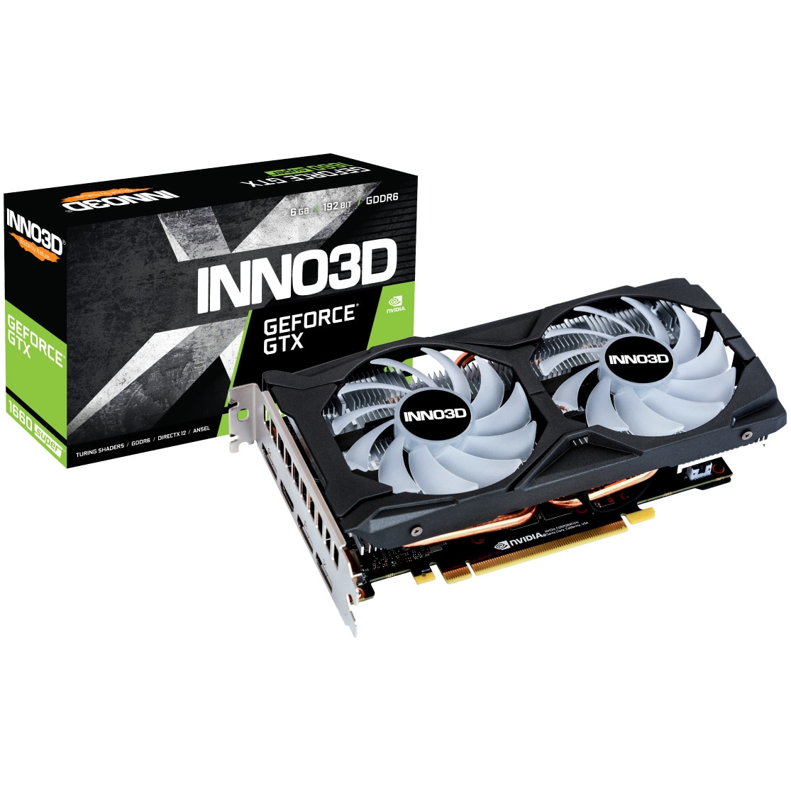 グラフィックボード・グラボ・ビデオカード INNO3D GEFORCE GTX 1660 super Placa video Inno3D GeForce GTX 1660 SUPER TWIN X2 OC RGB - eMAG.ro