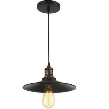 Pendul Interior Erste Edison 1x60W Max E27 EL0029480 Culoare Bronz Antichizat si Negru Pendul Interior Erste Edison 1x60W Max E27 EL0029480 Culoare Bronz Antichizat si Negru