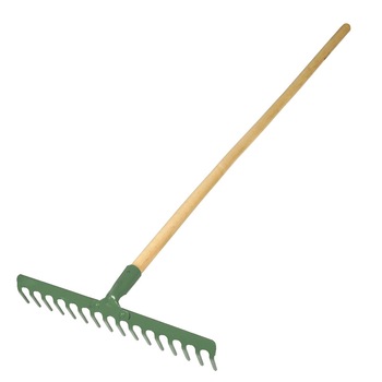 Grebla metalica Polonia, maner lemn, 130 cm, 14 dinti Grebla metalica Polonia, maner lemn, 130 cm, 14 dinti