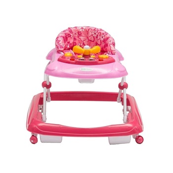 Premergator Rotobil pentru Copii cu 3 Trepte de Reglare, Centru de Joaca si Melodii, culoare roz Premergator Rotobil pentru Copii cu 3 Trepte de Reglare, Centru de Joaca si Melodii, culoare roz