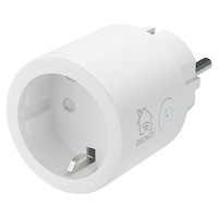 Priza inteligenta DELTACO SMART HOME, Amazon Alexa si Google Home, aplicatie iOS/ Android, WiFi 2.4GHz, 1xCEE 7/3, 10A, timer, 220-240, Alb