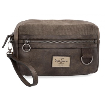 Borseta / Geanta cosmetice 24.5 cm Pepe Jeans Miller maron Borseta / Geanta cosmetice 24.5 cm Pepe Jeans Miller maron